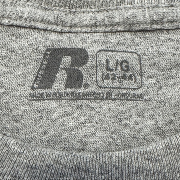 Russell Arkansas Razorbacks T-Shirt Men’s Large Gray NCAA Tee NWT - Picture 6 of 8